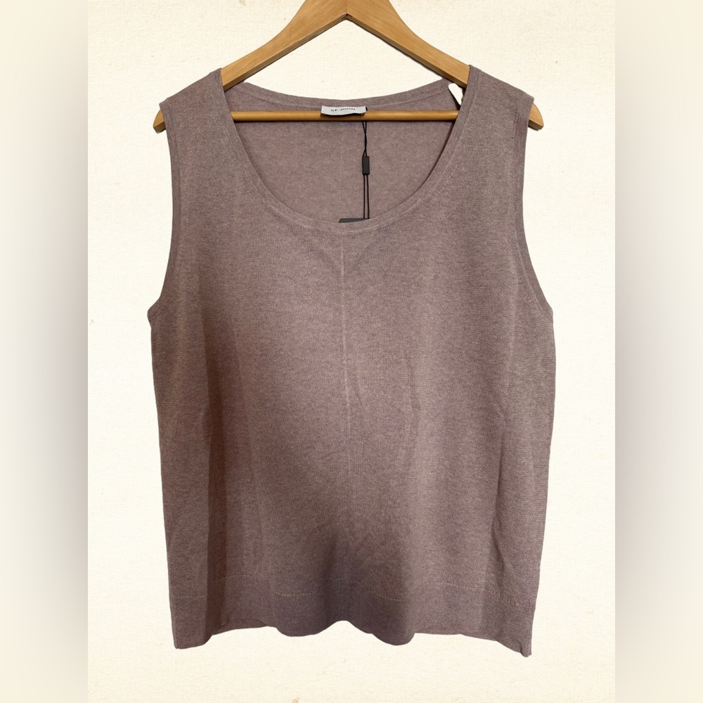 NWT St. John Collection Women’s Jersey Knit Tank Designer Luxury - Lilac - L/XL